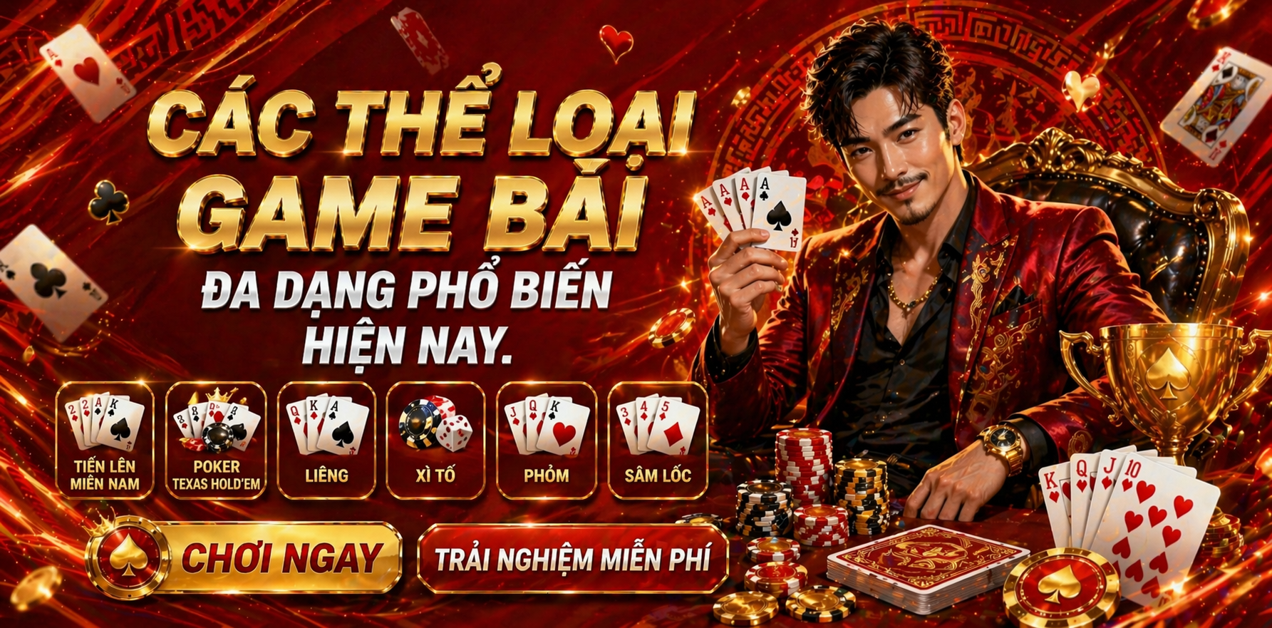 Các thể loại game bài đa dạng phổ biến hiện nay