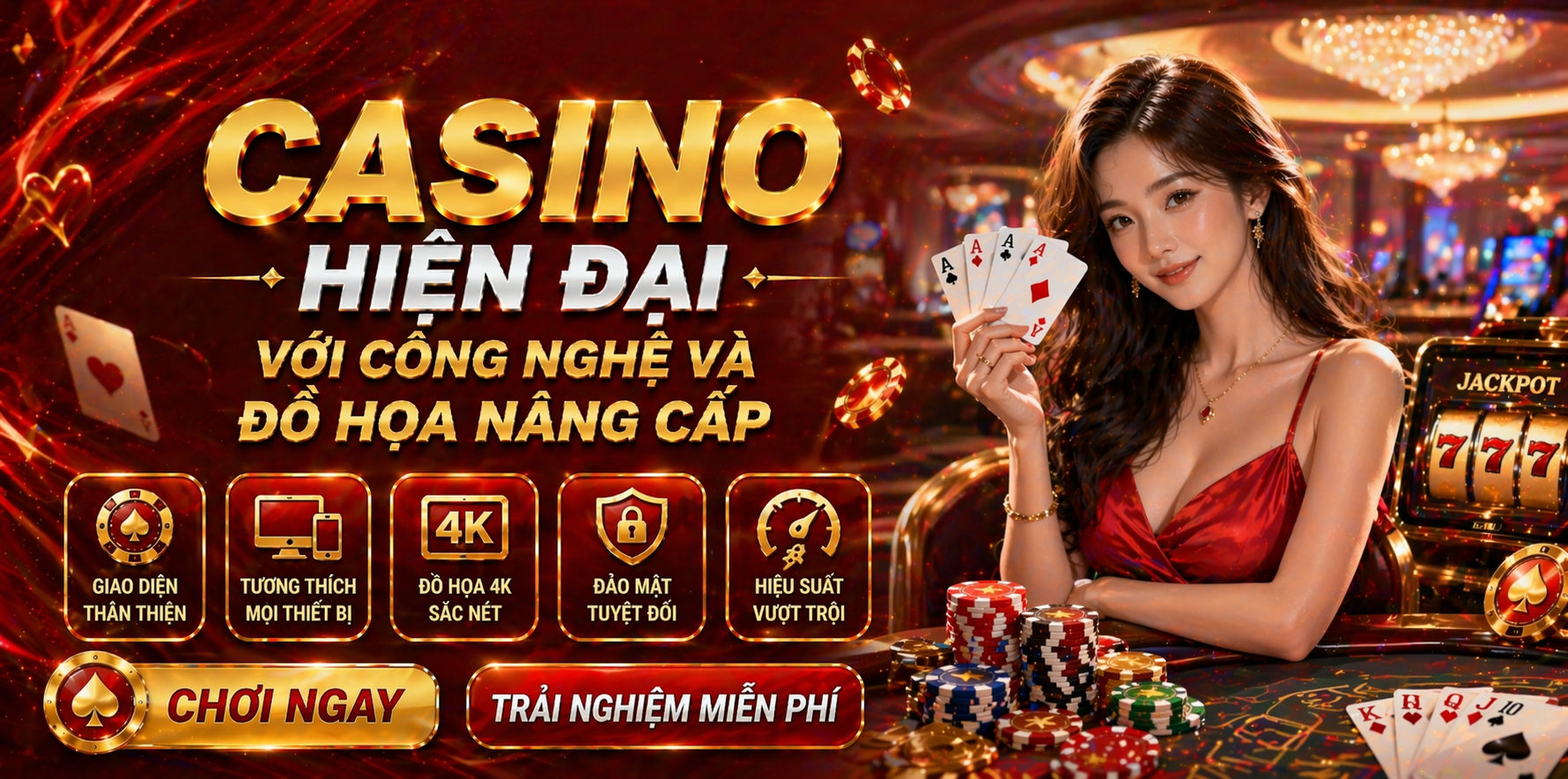 Casino hiện đại với công nghệ và đồ họa nâng cấp
