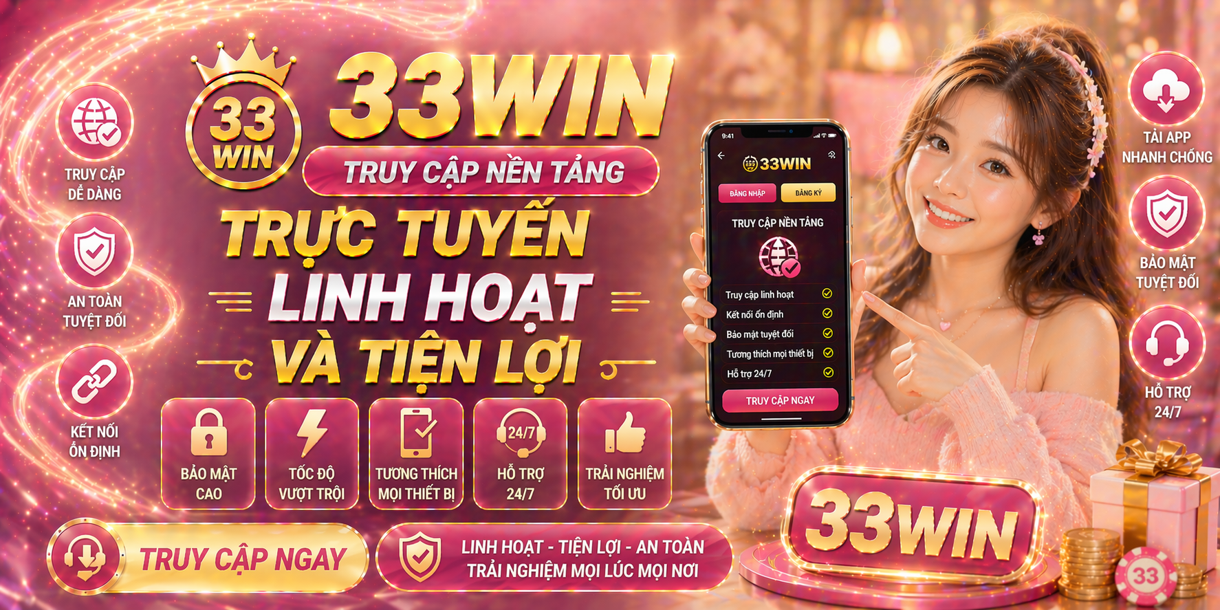 Truy cập nền tảng trực tuyến linh hoạt và tiện lợi