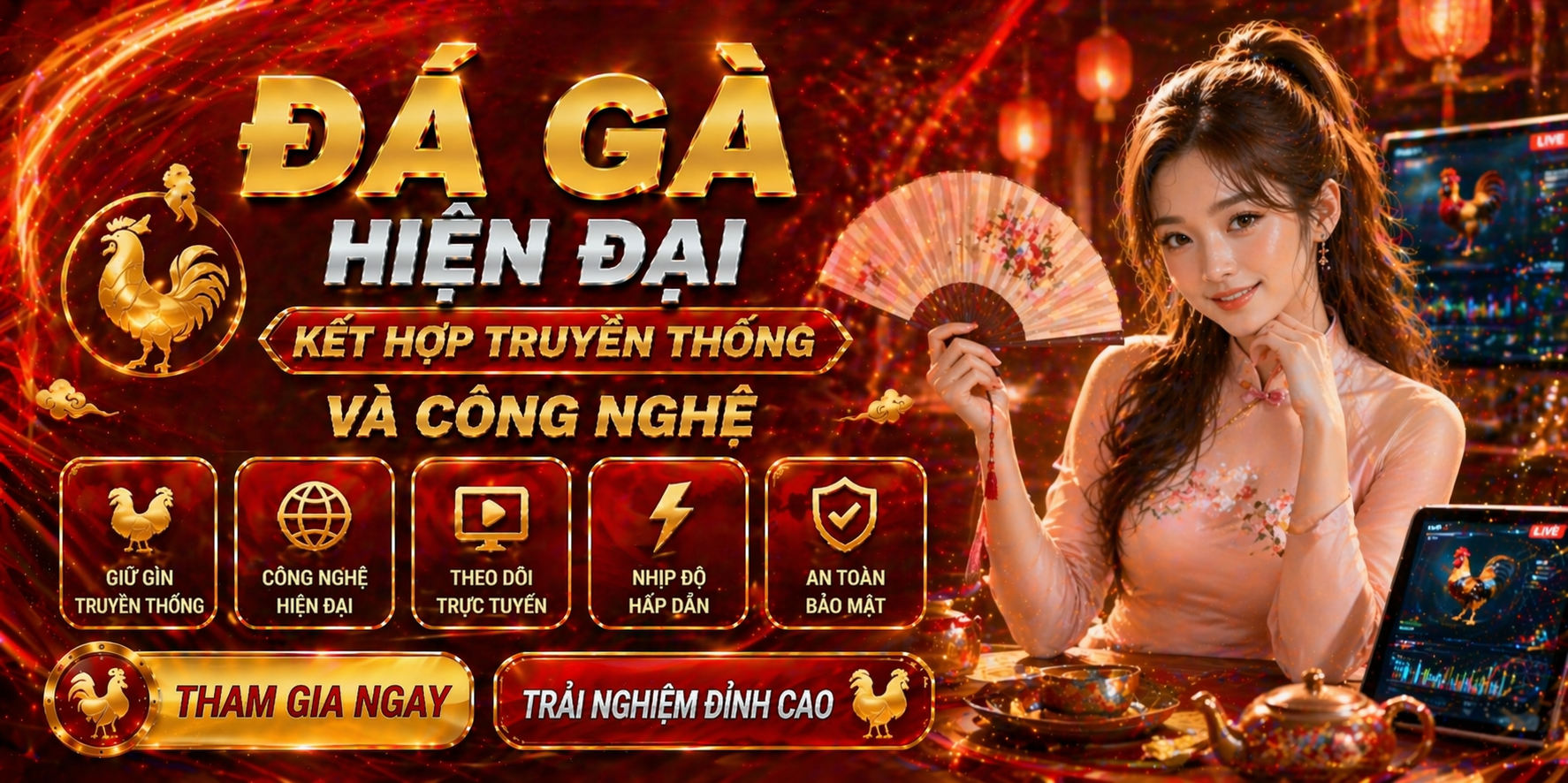 Đá gà hiện đại kết hợp truyền thống và công nghệ