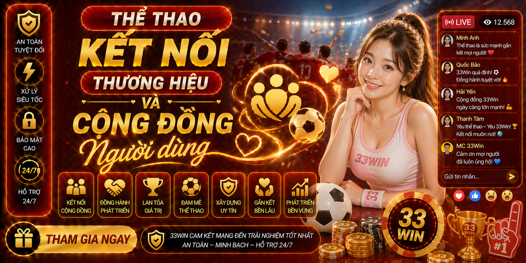 Thể thao kết nối thương hiệu và cộng đồng người dùng