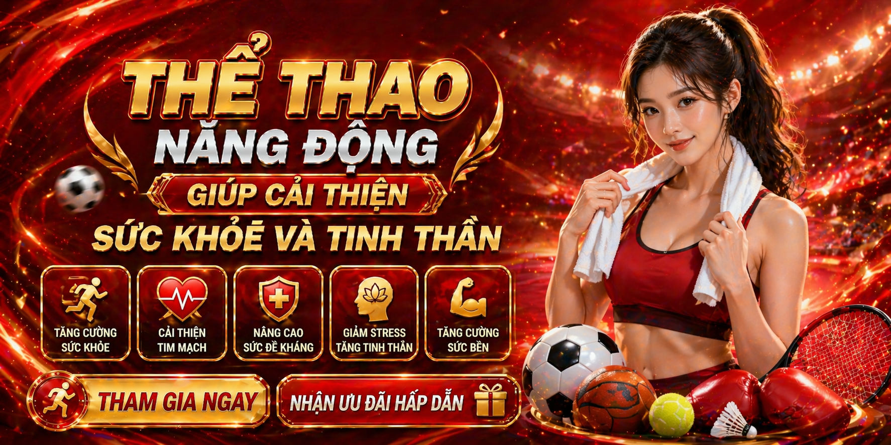 Thể thao năng động giúp cải thiện sức khỏe và tinh thần