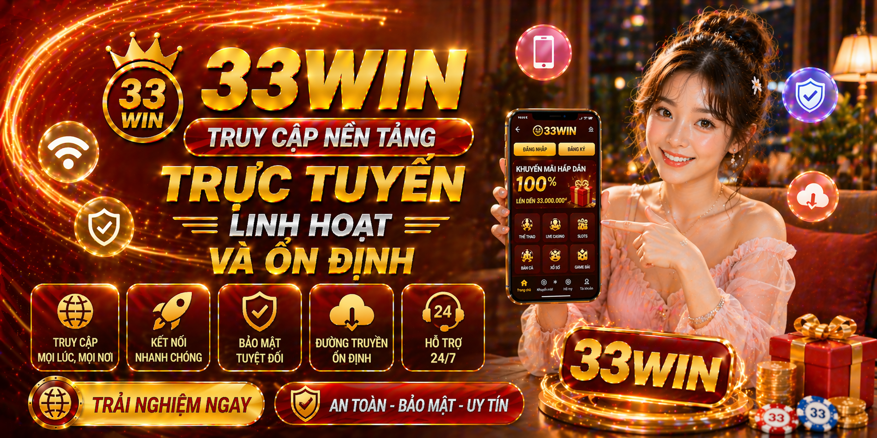 Truy cập nền tảng trực tuyến linh hoạt và ổn định